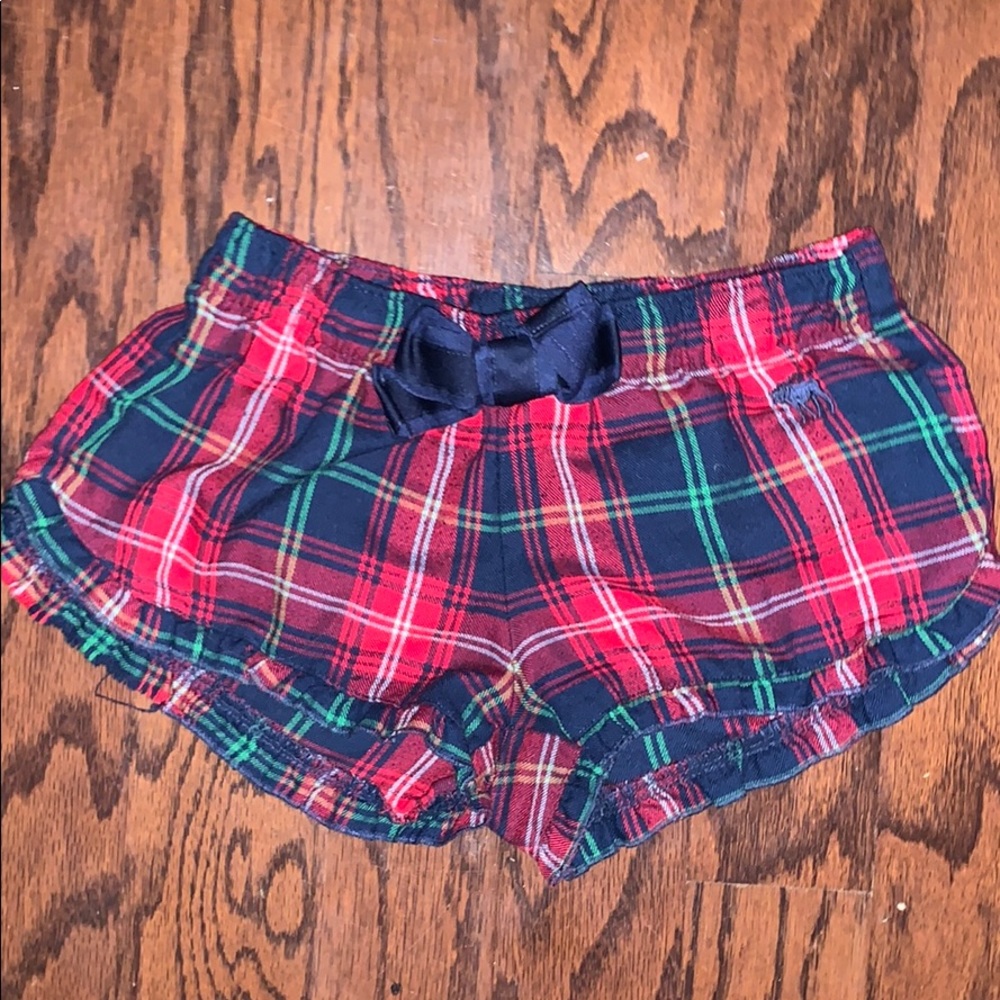 Plaid pj shorts
